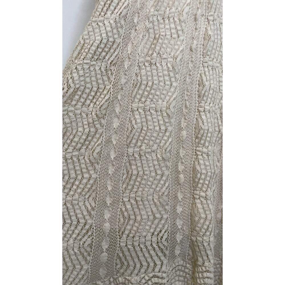 Cottagecore Fairy Coquette Romantic Lace Dress Boho Bridal Prairie Angel Size 4 - Picture 9 of 12